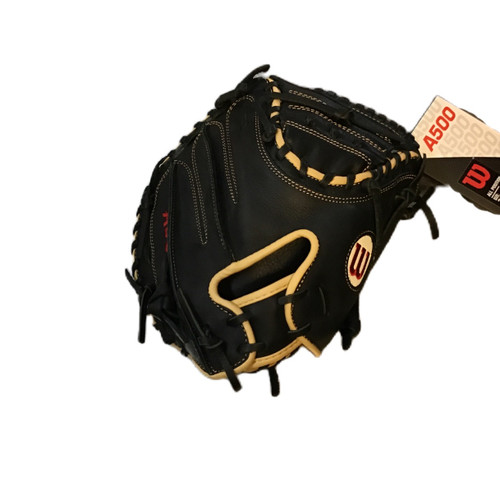 Vist Large View of Product Image Which is Wilson WBW10016132 Baseball / Softball Catchers Right Handed Throw Black 32"