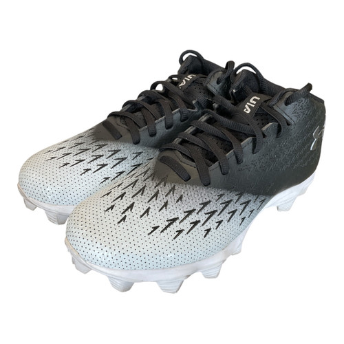 Vist Large View of Product Image Which is Used Under Armour Adult FB Cleats Black Senior 5.5