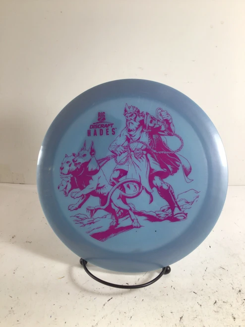 Vist Large View of Product Image Which is Used Discraft BIG Z HADES Disc Golf Driver Carolina Blue 174g