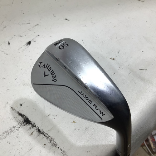 Vist Large View of Product Image Which is Used Callaway JAWS RAW CHROME 50.12 50 DEG RH WEDGE Golf Wedge Mens RH 50 Degree