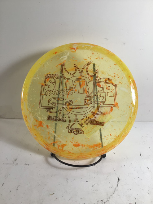 Vist Large View of Product Image Which is Used MERIDIAN MARBLED CLARUS MOJAVE Disc Golf Putter Yellow