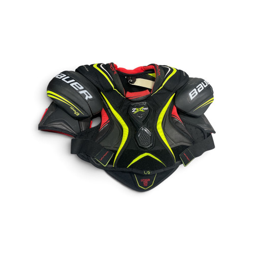 Vist Large View of Product Image Which is Used Bauer VAPOR 2XPRO Junior Shoulder Pads LG
