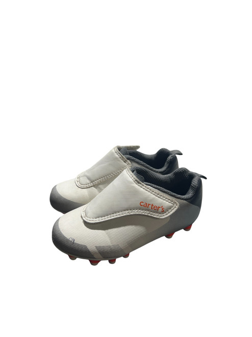 Vist Large View of Product Image Which is Used Soccer Cleats White Youth 08.0