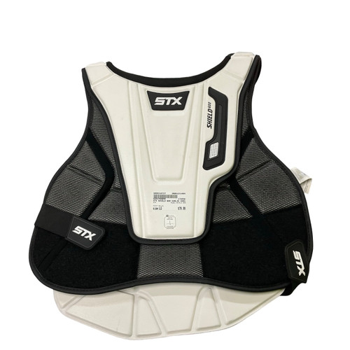 Vist Large View of Product Image Which is Used STX SHIELD 600 LAX Goalie Chest M White LG