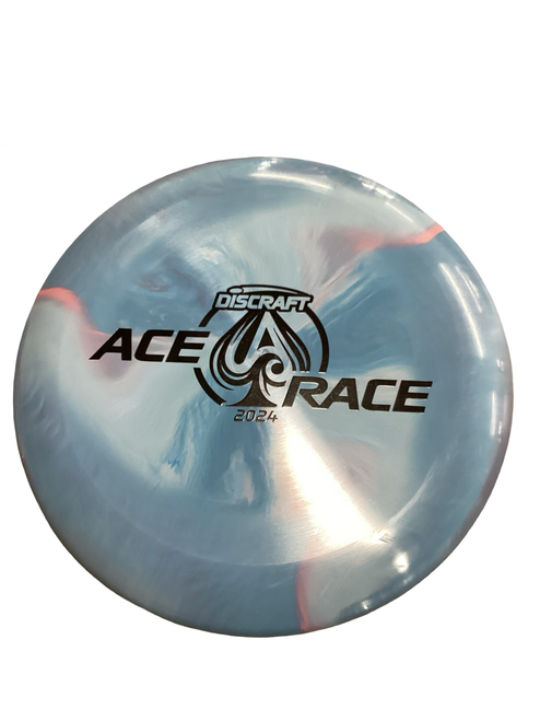 Vist Large View of Product Image Which is Used Discraft ACE RACE 2024 Disc Golf Putter Royal Blue