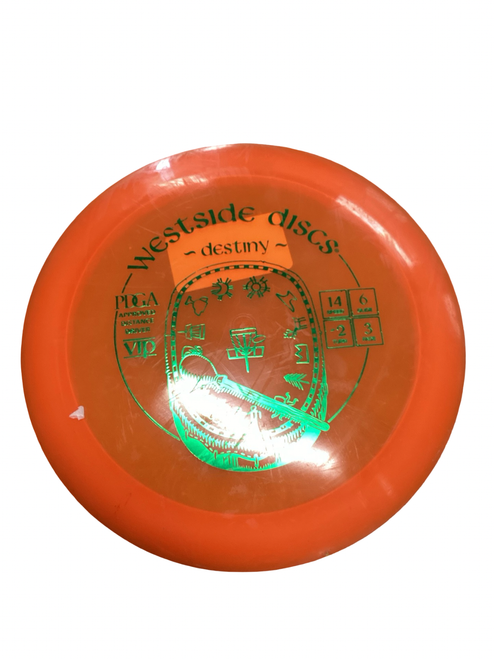 Vist Large View of Product Image Which is Used Westside DESTINY Disc Golf Driver Orange