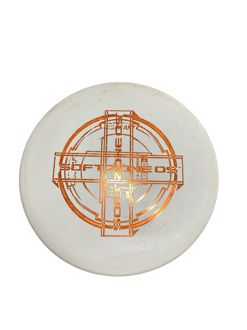 Vist Large View of Product Image Which is Used Discraft SOFT ZONE OS Disc Golf Mid Range White