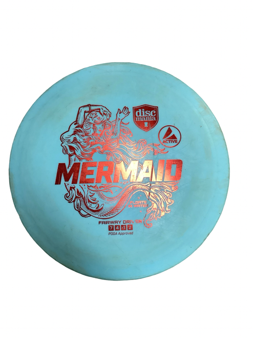 Vist Large View of Product Image Which is Used Discmania MERMAID Disc Golf Driver Royal Blue