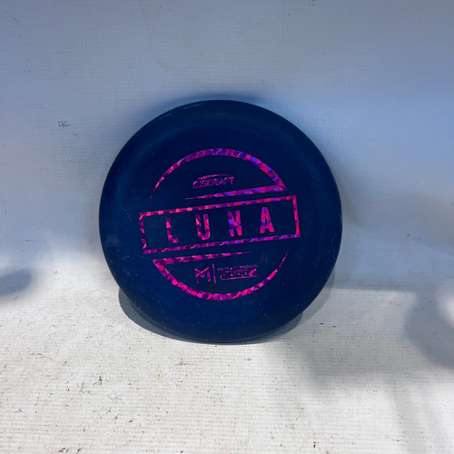 Vist Large View of Product Image Which is Used Discraft LUNA Disc Golf Putter Navy Blue