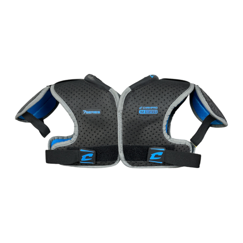 Vist Large View of Product Image Which is Used Champro 80-110 LBS Football Soft Shoulder Pads Black Medium