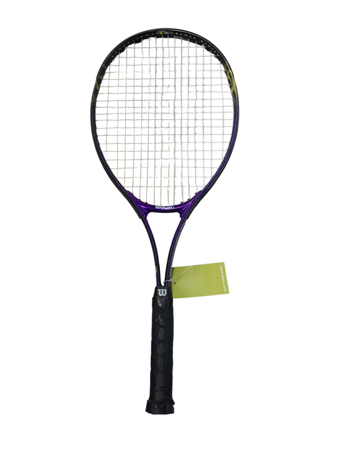 Vist Large View of Product Image Which is Used Wilson GRAND SLAM 110 Adult Tennis Racquet Purple 4 3/8"