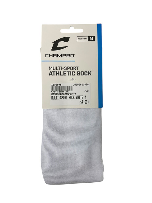 Vist Large View of Product Image Which is New MULTI-SPORT SOCK WHITE M 11838-CHPAS2MWHITE