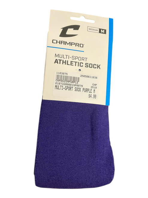 Vist Large View of Product Image Which is New MULTI-SPORT SOCK PURPLE M 11838-CHPAS2SMPURPLE