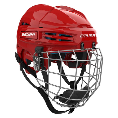 Vist Large View of Product Image Which is New Bauer PRODIGY 2.0 Helmet Cage Combo Red YOUTH
