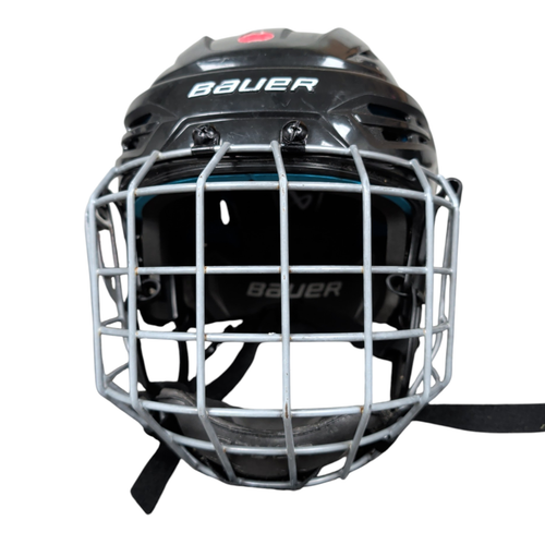 Vist Large View of Product Image Which is Used Bauer RE AKT 55 Helmet Cage Combo Black Small