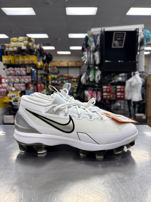 Vist Large View of Product Image Which is New Nike TROUT DRAGON BB/SB Cleats White Senior 11.5