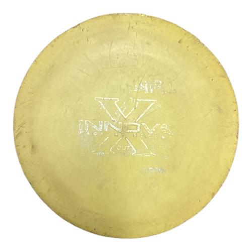 Vist Large View of Product Image Which is Used Innova F2 FACTORY SECOND X OUT Disc Golf Driver Yellow