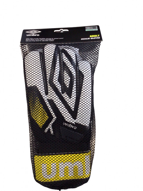 Vist Large View of Product Image Which is Used Umbro GOALIE GLOVES Soccer Goalie Gloves White 10