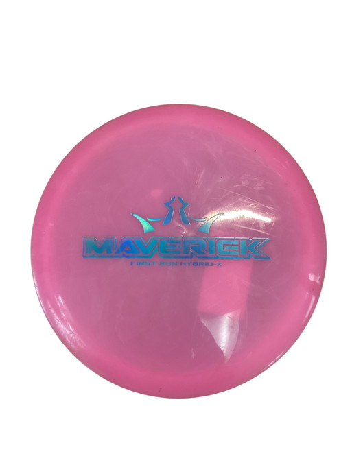 Vist Large View of Product Image Which is Used Dynamic Discs FIRST RUN HYBRID X MAVERICK Disc Golf Driver Pink 174g