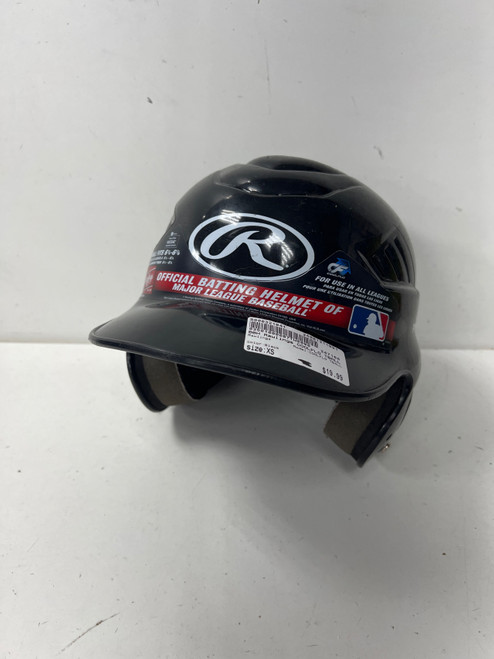 Vist Large View of Product Image Which is Used Rawlings COOLFLO TBALL Batting Helmet No Mask Black XS