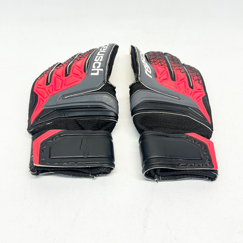 Vist Large View of Product Image Which is Used Reusch PRISMA Soccer Goalie Gloves Red 7