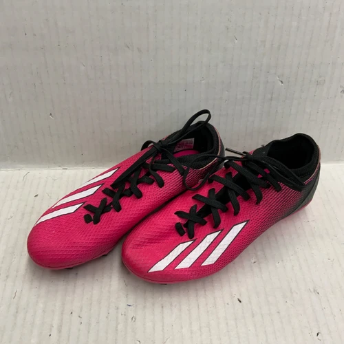 Vist Large View of Product Image Which is Used Adidas Soccer Cleats Pink Junior 02.5