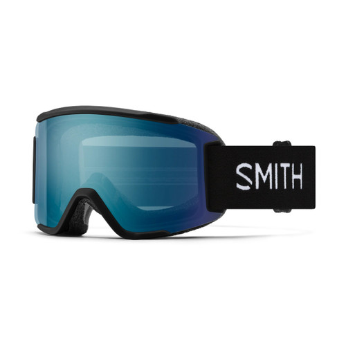 Vist Large View of Product Image Which is New SMITH SQUAD S BLACK/CHROMAPOP EVERYDAY BLUE MIRROR