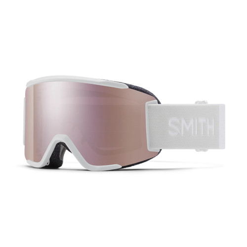Vist Large View of Product Image Which is New SMITH SQUAD S WHITE VAPOR/CHROMAPOP EVERYDAY ROSE GOLF MIRROR