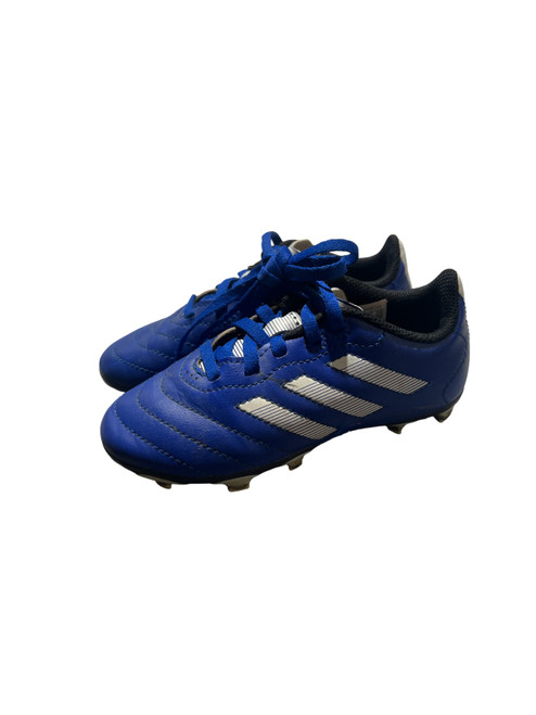 Vist Large View of Product Image Which is Used Adidas Soccer Cleats Royal Blue Youth 11.0
