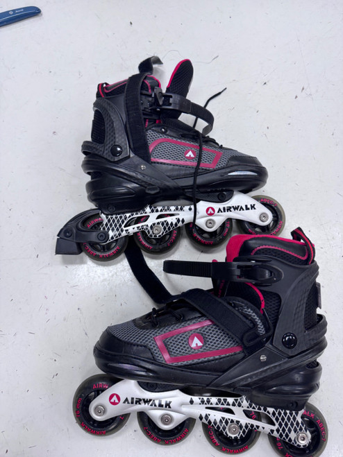 Vist Large View of Product Image Which is Used Airwalk BLACK 6-7.5 Senior Rec Fitness Skates Black Adjustable