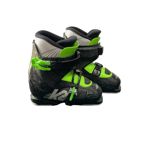 Vist Large View of Product Image Which is Used K2 XPLORER 2 Boys DH Ski Boot Green 215 MP - J03