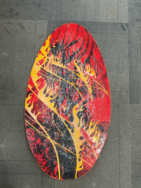 Vist Large View of Product Image Which is Used FLAME SKIM BOARD Skim Board Red 35"