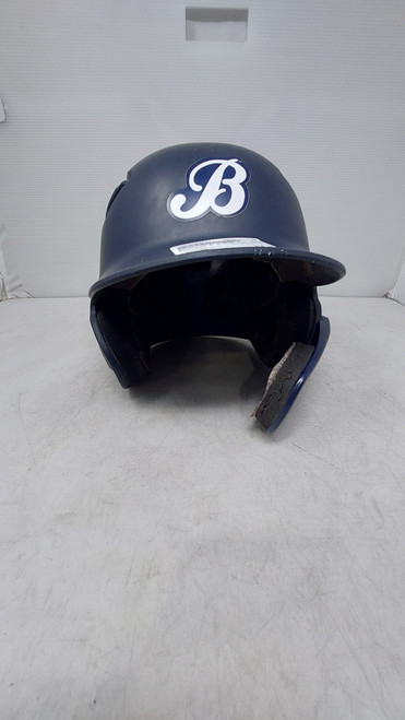 Vist Large View of Product Image Which is Used Rawlings 6 3/8 7 1/8 Batting Helmet No Mask Navy Blue One Size