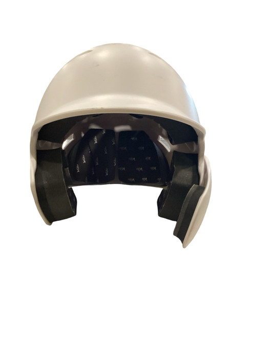Vist Large View of Product Image Which is Used Victus BASEBALL HELMET Batting Helmet No Mask White MD