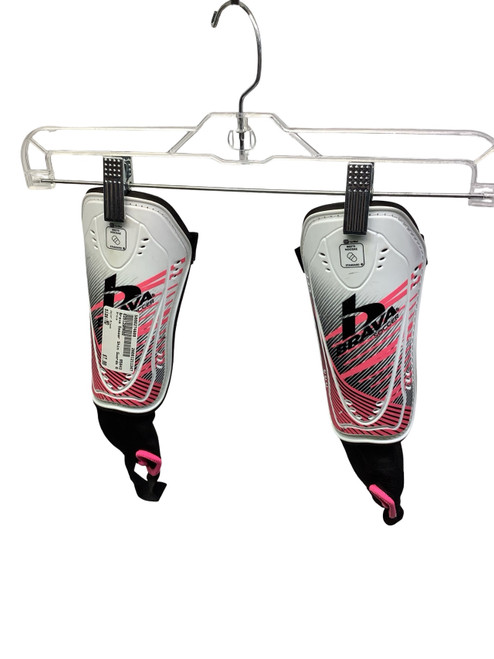 Vist Large View of Product Image Which is Used Brava Soccer Shin Guards Adult Black MD