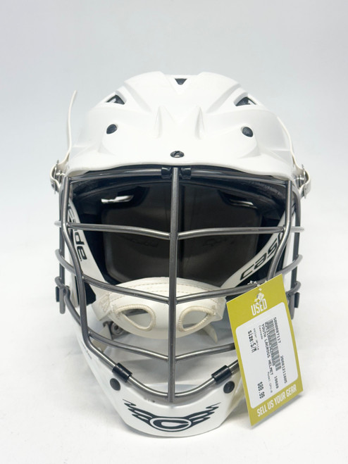 Vist Large View of Product Image Which is Used Cascade CPV-R Lacrosse Helmet White S/M