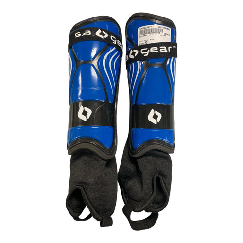 Vist Large View of Product Image Which is Used Soccer Shin Guards Adult Royal Blue MD
