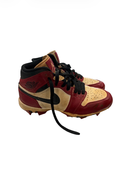 Vist Large View of Product Image Which is Used Nike AIR BASEBALL CLEAT BB/SB Cleats Red Junior 04.5