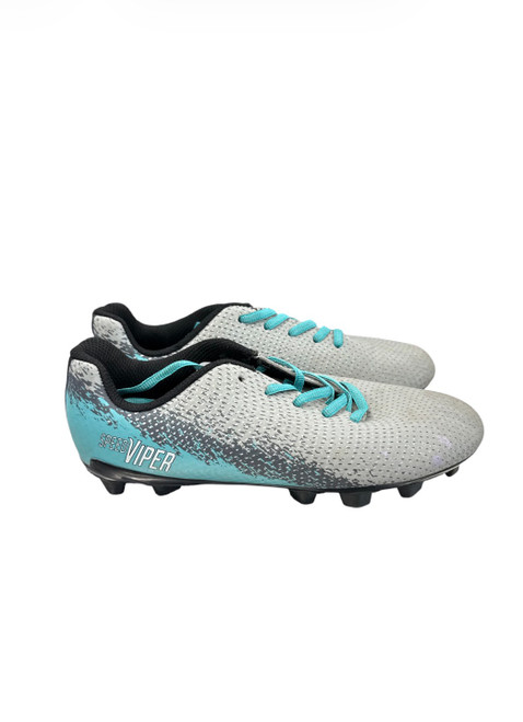 Vist Large View of Product Image Which is Used Soccer Cleats Grey Junior 03