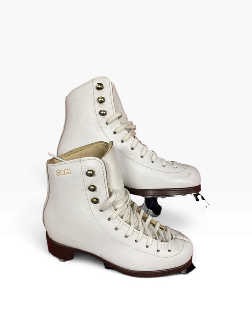 Vist Large View of Product Image Which is Used CAM FIGURE SKATES Girls Figure Skate White Junior 02.5