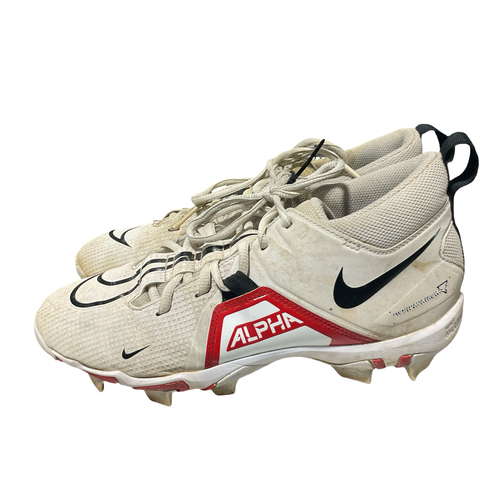 Vist Large View of Product Image Which is Used Nike Adult FB Cleats White Senior 7.5