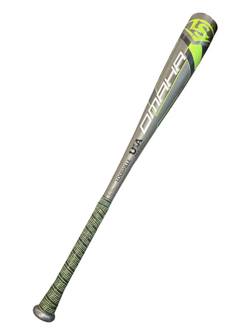 Vist Large View of Product Image Which is Used Louisville Slugger OMAHA BB/SB USA 2 5/8 Bat 27"