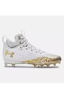 Vist Large View of Product Image Which is Used Under Armour 3026343-100 Adult Football Cleats White Senior 8