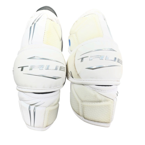 Vist Large View of Product Image Which is Used True ZERO LYTE Lacrosse Arm Pads/Guards White MD