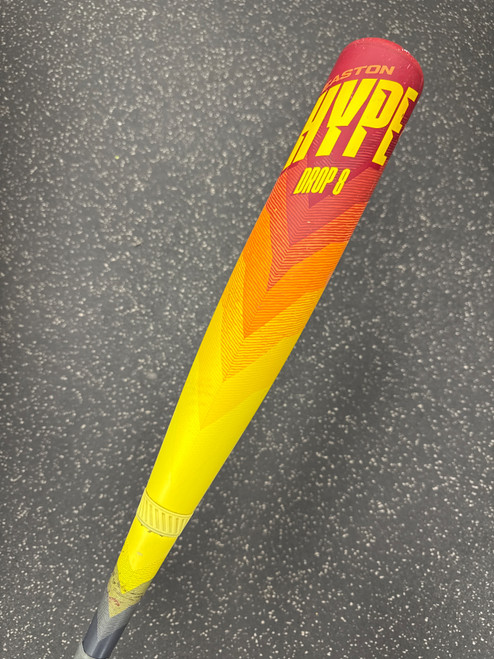 Vist Large View of Product Image Which is Used Easton HYPE FIRE 2024 30/22 -8 USSSA 2 3/4 Bat