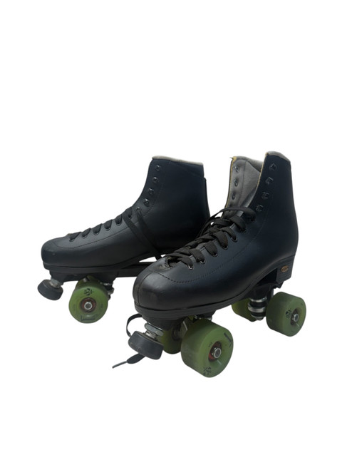 Vist Large View of Product Image Which is USED SURE GRIP INTERNATIONAL SENIOR QUAD ROLLER SKATES - SZ 10
