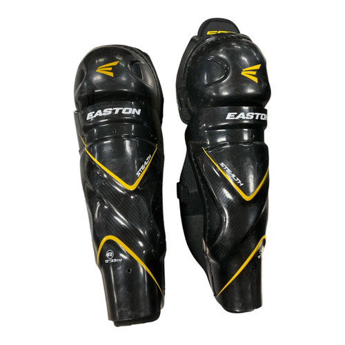 Vist Large View of Product Image Which is Used Easton STEALTH Junior Shin Guards Black 13"
