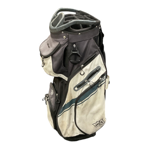 Vist Large View of Product Image Which is Used Wilson EXO CART BAG Mens Cart Bag White