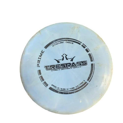 Vist Large View of Product Image Which is Used Dynamic Discs TRESPASS Disc Golf Driver Carolina Blue