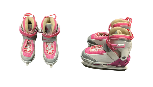 Vist Large View of Product Image Which is Used WinnWell BALANCE BLADES Girls Figure Skate White Youth 12.0